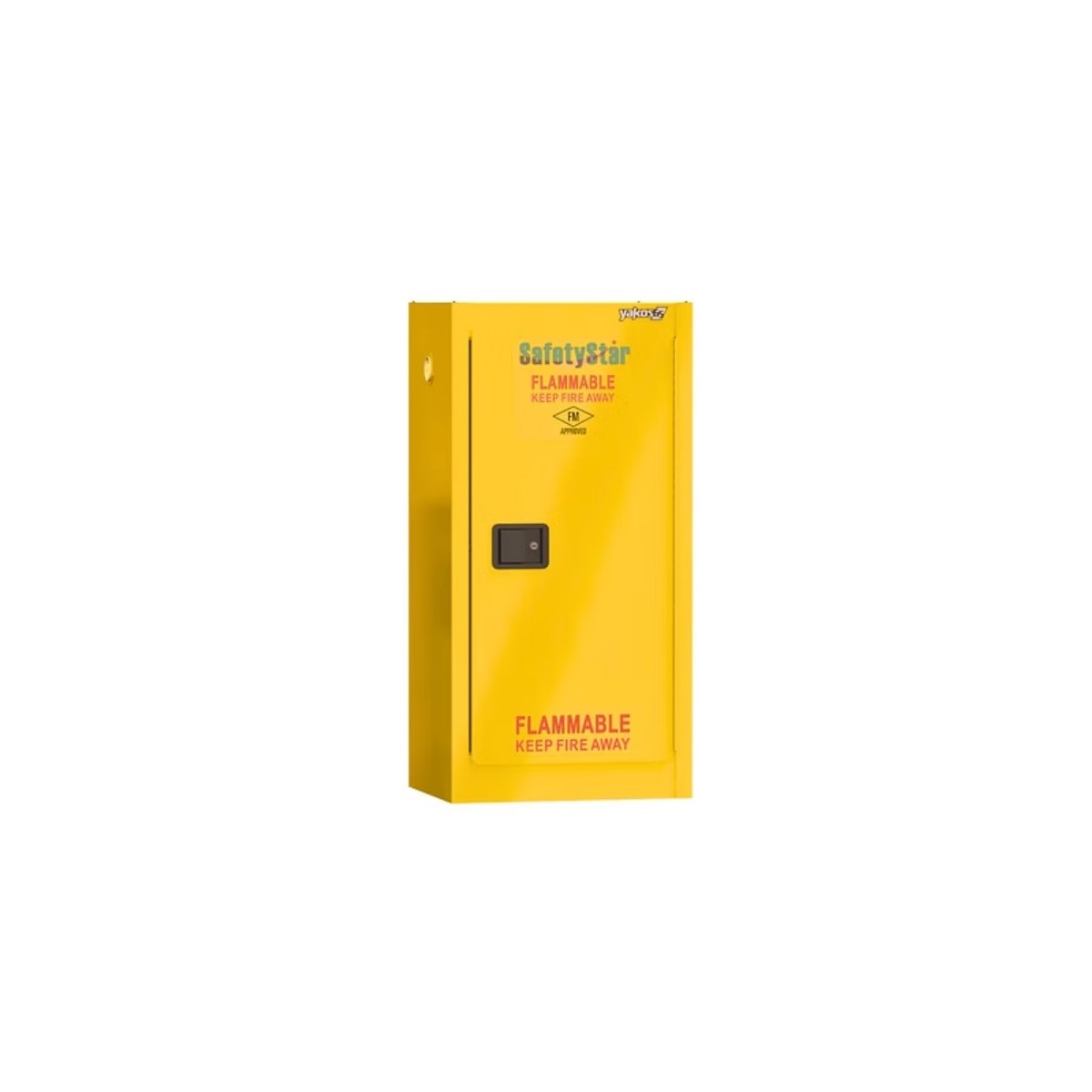 Safetystar Yellow Flammable Safety Cabinet 15 Gallon 1 Manual Close Doors