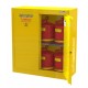 Safetystar Yellow Flammable Safety Cabinet 30 Gallons Yellow Manual Closing 2 doors
