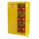 Safetystar Yellow Flammable Safety Cabinet 60 Gallons Yellow Manual Closing 2 doors