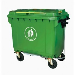 Rubbish Bin 660L with Wheels