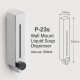 Peco Wall Mount Liquid Soap Dispenser 550ml (Chrome Plated Finish)