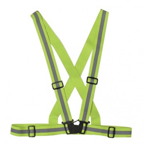 Safety Vest High Visible Reflective C/W Buckle/Strip