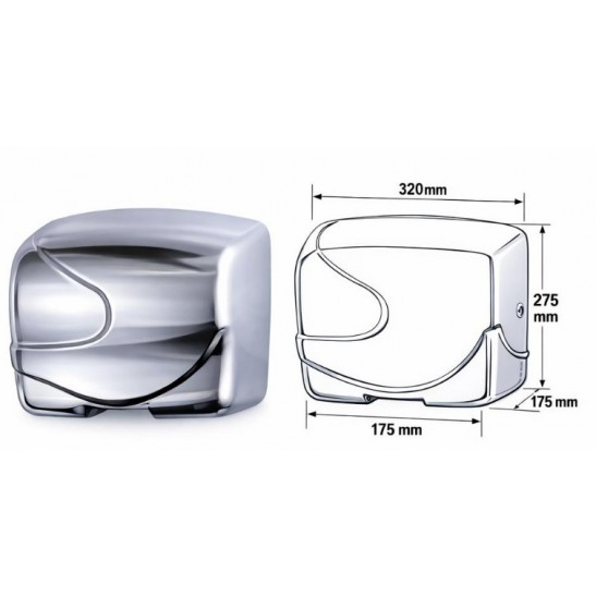 Peco Automatic Hand Dryer (Chrome-plated)