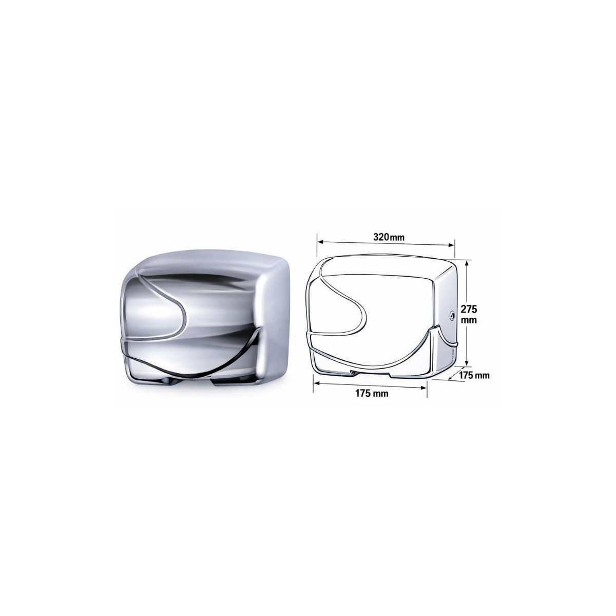 Peco Automatic Hand Dryer (Chrome-plated)