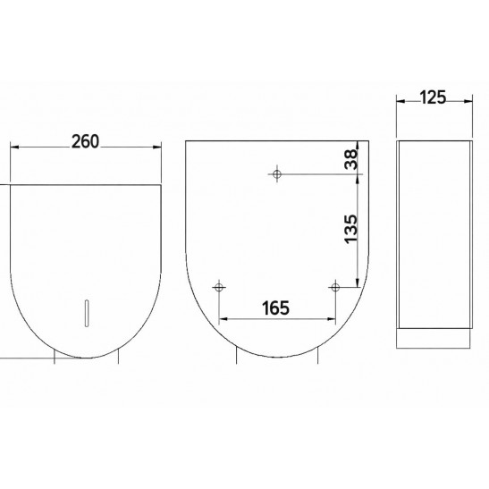 Peco Level Jumbo Roll Dispenser V-858PS