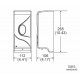 Peco Wall Mount Auto Liquid Soap Dispenser 950ml