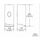 Peco SS Wall Mount Auto Liquid Soap Dispenser 800ml