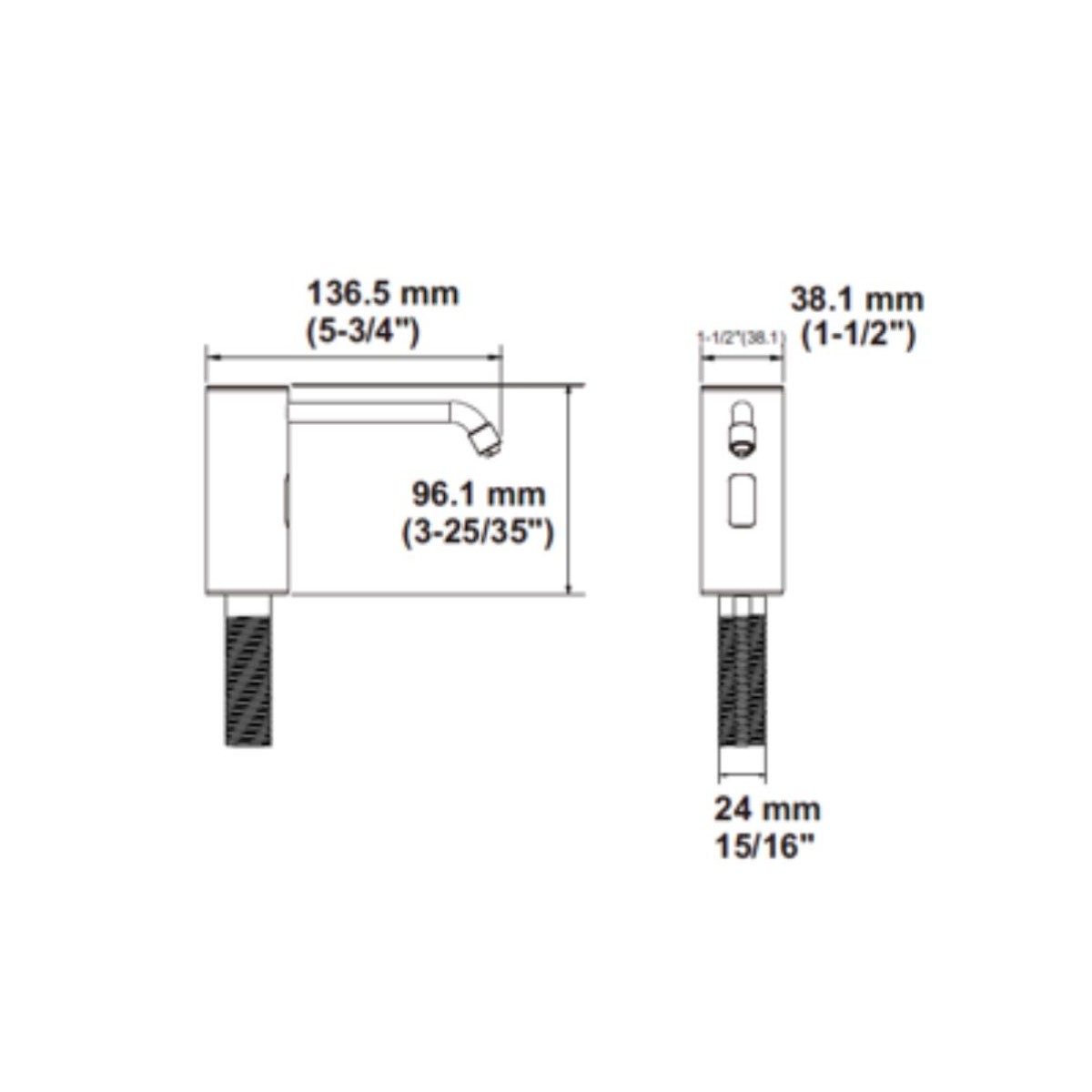 Peco Deck Mounted Auto Soap Dispenser Foam Type