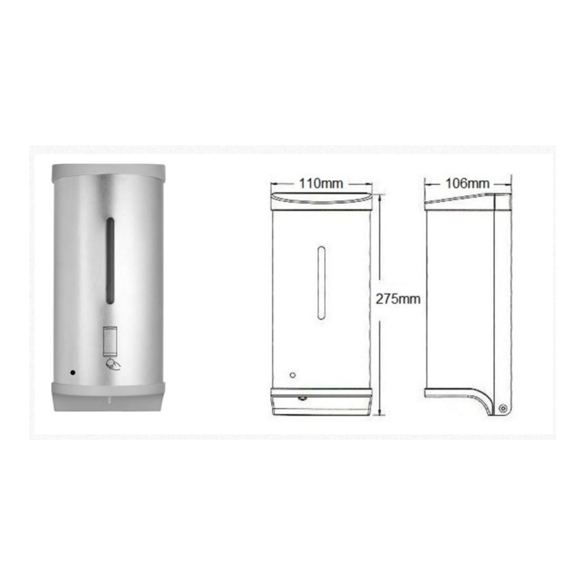 Peco Wall Mount Auto Foam Soap Dispenser
