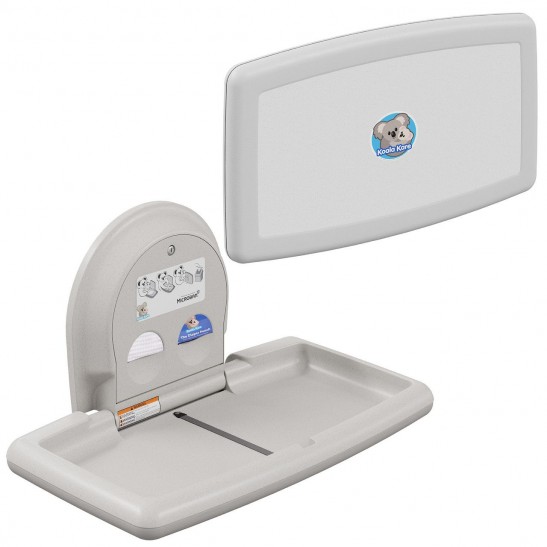 Koala Kare Surface Horizontal White Granite Baby Changing Station