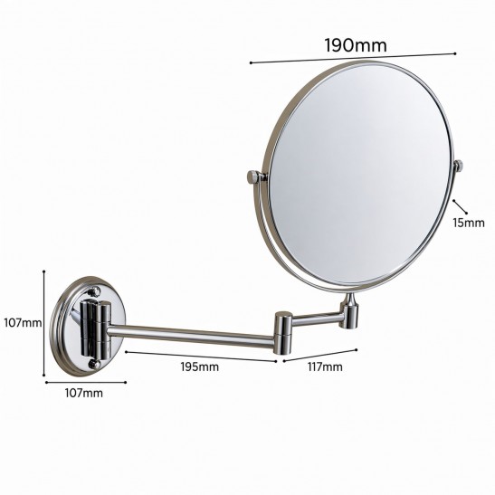 Magnifying & Plain Glass Shaving Mirror